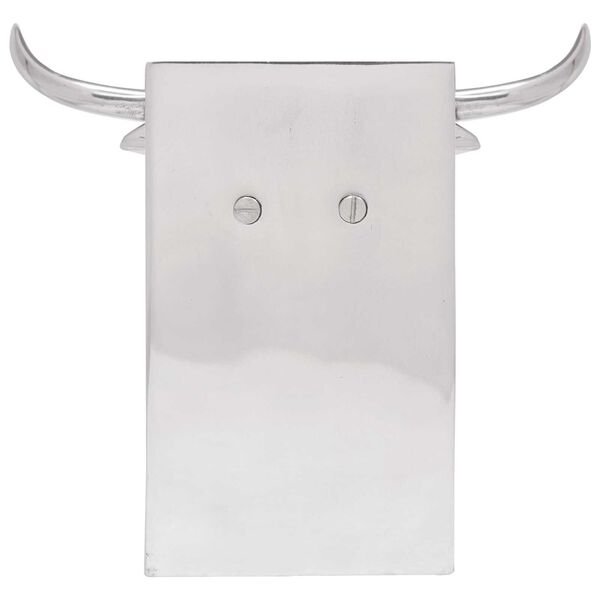 vidaXL Bookends 2 pcs Silver 21.5 x 15.5 x 20 cm Aluminium