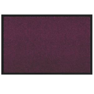 vidaXL Door Mat Bordeaux 60 x 40 x 1.2 cm Teddy Fabric