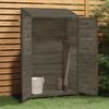 vidaXL Garden Shed Anthracite 102x52x174.5 cm Solid Wood Fir