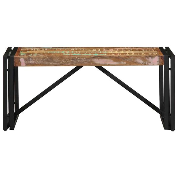 vidaXL Coffee Table Multicolour 80x40x35 cm Solid Wood Reclaimed