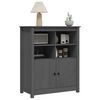 vidaXL Sideboard Grey 83x41.5x100 cm Solid Wood Pine