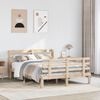 vidaXL Bed Frame with Headboard without Mattress 120x190 cm Small Double