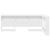 vidaXL Storage Headboard with Shelf White 90 cm Engineered Wood