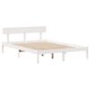 vidaXL Bed Frame without Mattress White 135x190 cm Double Solid Wood Pine