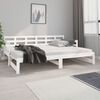vidaXL Pull-out Day Bed without Mattress White 2x(80x200) cm
