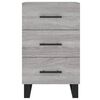 vidaXL Bedside Cabinet Grey Sonoma 40x40x66 cm Engineered Wood
