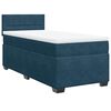 vidaXL Box Spring Bed with Mattress Dark Blue 90x190 cm Velvet