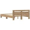 vidaXL Bed Frame Artisan Oak 160 x 200 cm Engineered Wood