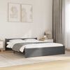 vidaXL Bed Frame without Mattress Grey Solid Wood 135x190 cm Double Double