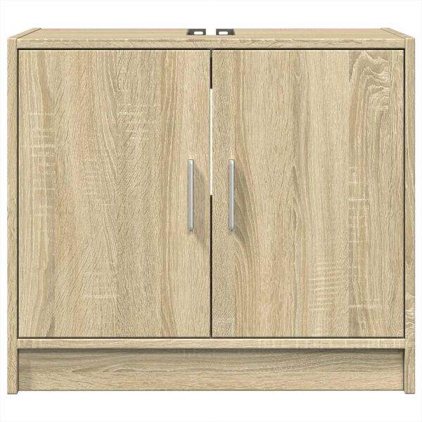 vidaXL Sink Cabinet Sonoma Oak 63x29x55 cm Engineered Wood
