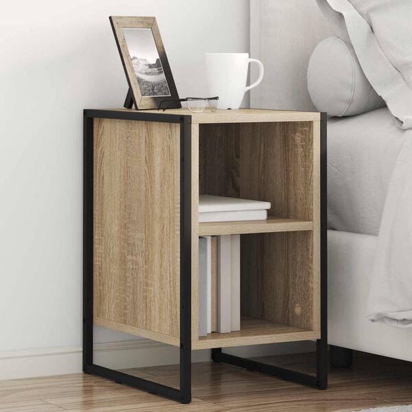 vidaXL Bedside Table Sonoma 39.5 x 30 x 50 cm Engineered Wood