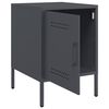 vidaXL Bedside Cabinets 2 pcs Anthracite 36x39x50.5 cm Steel