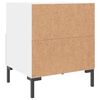 vidaXL Bedside Cabinets 2 pcs White 40x35x47.5 cm Engineered Wood