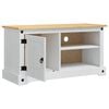 vidaXL TV Cabinet Corona White 100 x 40 x 52 cm Solid Pine Wood