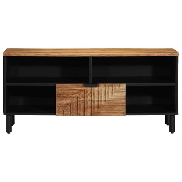 vidaXL TV Units Solid Acacia Wood 100 x 33.5 x 46 cm Engineered wood