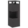 vidaXL Fire Pit Black 35 x 35 x 100 cm Weathering Steel