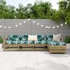 vidaXL 5 Piece Garden Sofa Set Impregnated Wood Pine
