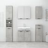 vidaXL Wall-mounted Bathroom Cabinet Concrete Grey 32x20x67 cm