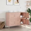 vidaXL Sideboard Pink 100.5x39x79 cm Steel