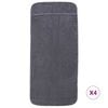 vidaXL Beach Towels 4 pcs Anthracite 60x135 cm Fabric 400 GSM