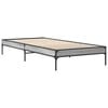 vidaXL Bed Frame without Mattress Grey Sonoma 90x190 cm Single