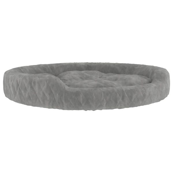 vidaXL Dog Bed Grey 70x55x23 cm Plush