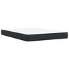 vidaXL Box Spring Bed with Mattress Black 140x190 cm Velvet