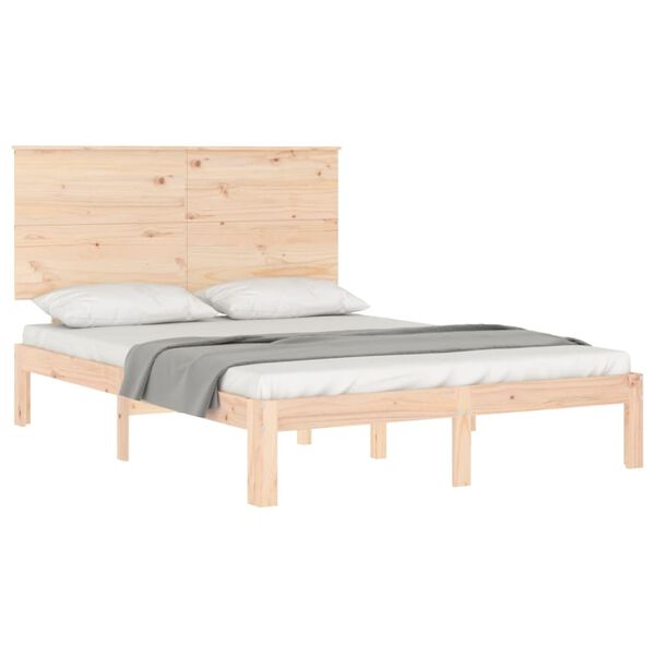 vidaXL Bed Frame without Mattress 140x200 cm Solid Wood Pine