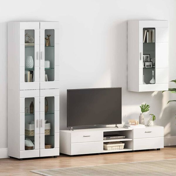 vidaXL Wall-mounted Cabinet White 55 x 29 x 100 cm Engineered Wood