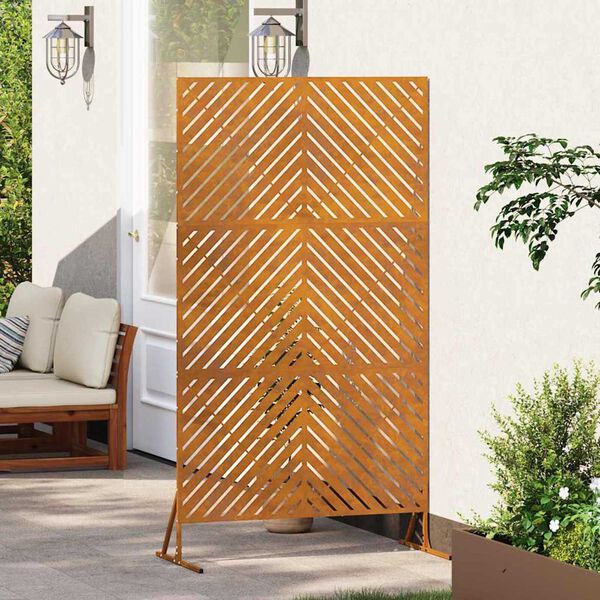 vidaXL Privacy Screen Grey 100 x 50 x 180 cm Steel