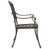 vidaXL Garden Chair 2 pcs Bronze 55 x 56.5 x 91cm Aluminium