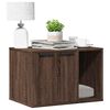 vidaXL Cat Litter Box Enclosure Brown Oak 60x40x40 cm Engineered Wood