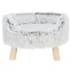 TRIXIE Pet Sofa Bed Harvey Round 46x28 cm White-black