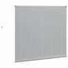 vidaXL Window Blind with Curtains Manual Silver Aluminium