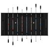 vidaXL Foosball Table Black Oak 125 x 60.5 x 80 cm Engineered Wood