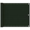 vidaXL Balcony Screen Dark Green 75x300 cm HDPE