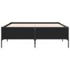 vidaXL Bed Frame without Mattress Black 160x200 cm