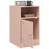 vidaXL Bedside Cabinets 2pcs Pink 34.5x39x62 cm Steel