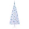 vidaXL Artificial Christmas Tree with Stand White 180 cm PVC and Steel