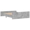vidaXL Bed Frame without Mattress Concrete Grey 160x200 cm