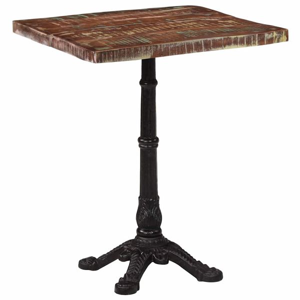 vidaXL Bistro Table 60x60x76 cm Solid Reclaimed Wood