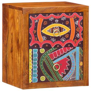 vidaXL Bedside Cabinet Brown 35 x 30 x 40 cm Solid Acacia Wood