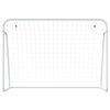 vidaXL Football Goal with Net White 214x75x152 cm Steel&Polyester