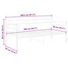 vidaXL Sofa Bed Frame without Mattress White Metal 90x200 cm