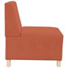 vidaXL Modular Sofa Unit Armless Orange 55 x 74 x 82 cm