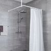 Kleine Wolke Universal Shower Curtain Rod 3 Sizes White
