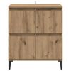 vidaXL Sideboard Artisan Oak 60 x 35 x 70 cm Engineered Wood and Iron