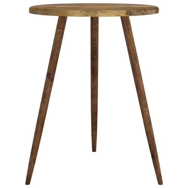 vidaXL Bistro Table Dark Brown ??60x76 cm MDF and Iron