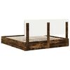 vidaXL Storage Bed with Drawer Smoked Oak 180 x 200 cm Engineered Wood