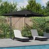 vidaXL Cantilever Roma Parasol Black and Black 352 x 251 x 265 cm